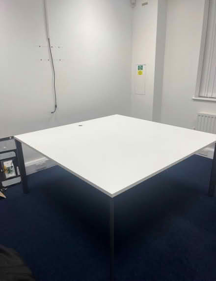 Photo of free Large White Office Desk 160 x 163 (North Bristol BS7) #1
