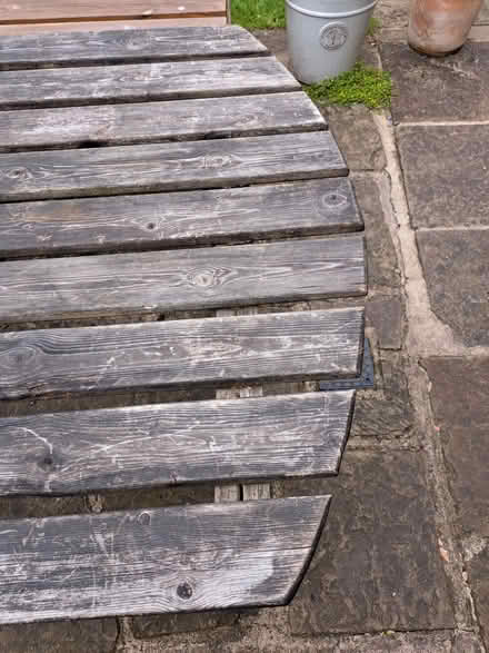 Photo of free Wooden garden table (Dronfield S18) #2