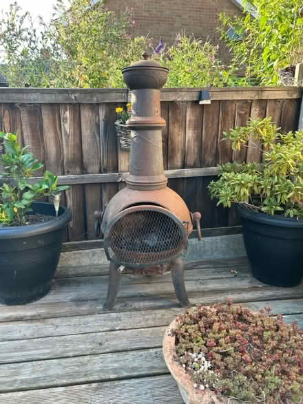 Photo of free Garden chimney fire (Stapleford nottm) #1
