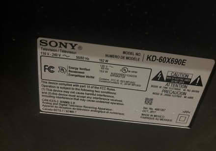 Photo of free Fixer upper Sony 60” TV (M4J 2X9) #3