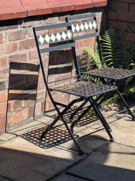 Photo of free Two iron garden chairs (St Helens WA10) #1