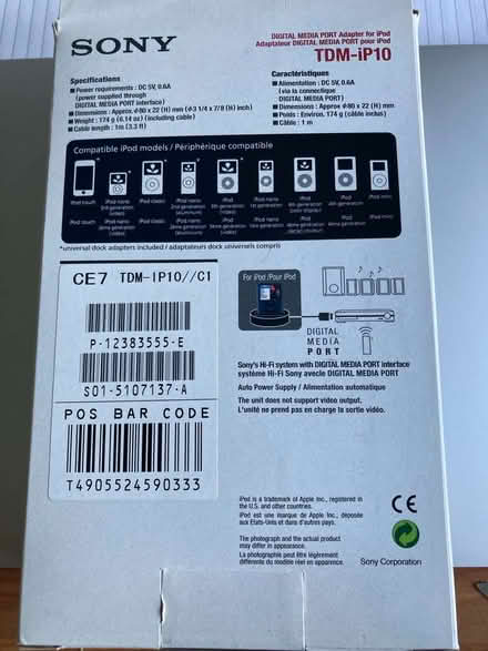 Photo of free Sony digital media port adapter for iPod (Scale Hall LA1) #2