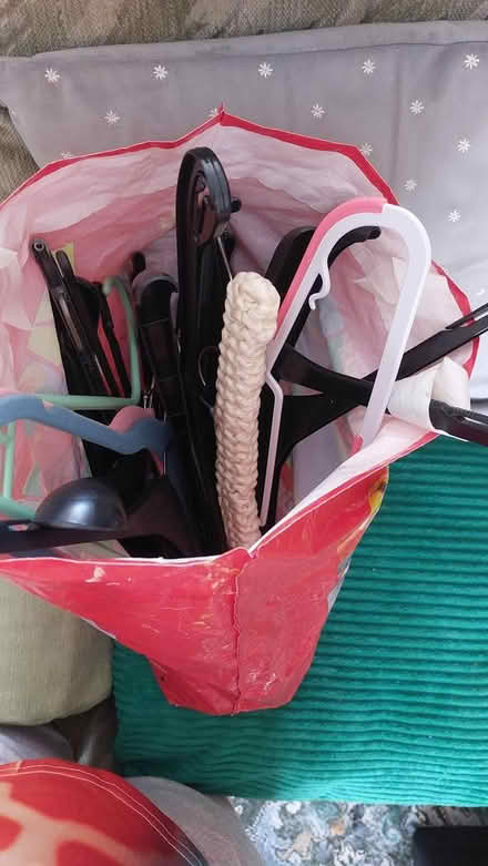Photo of free bag various clothes hangers (dorset BH12) #1