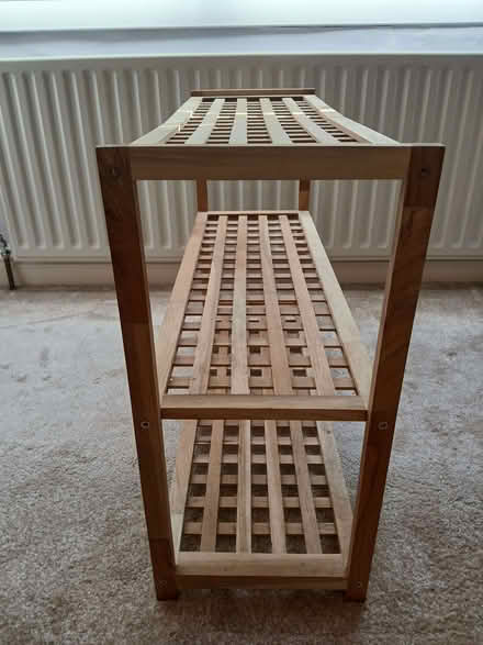 Photo of free Wooden shoe rack (West Midlands B42) #2