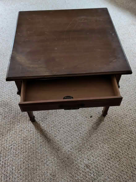 Photo of free Square end table (Teaneck, NJ) #2