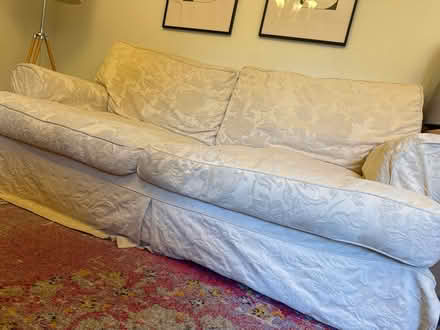 Photo of free A 3 Seater and 2 Seater Cream Sofas (Hamble-le-Rice SO31) #3