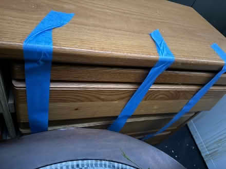Photo of free Sturdy six-drawer wooden dresser (1089 West Olive Avenue) #2