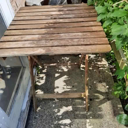 Photo of free Wooden Garden Table (Witton le Wear DL15) #1