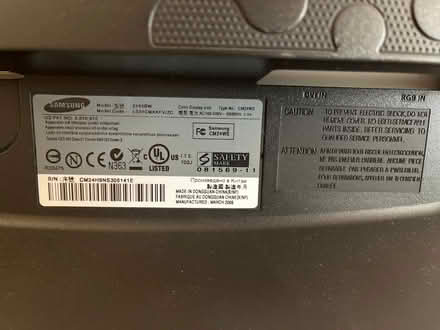 Photo of free 24 inch computer monitor, no stand (Baseline and Beaumaris) #3