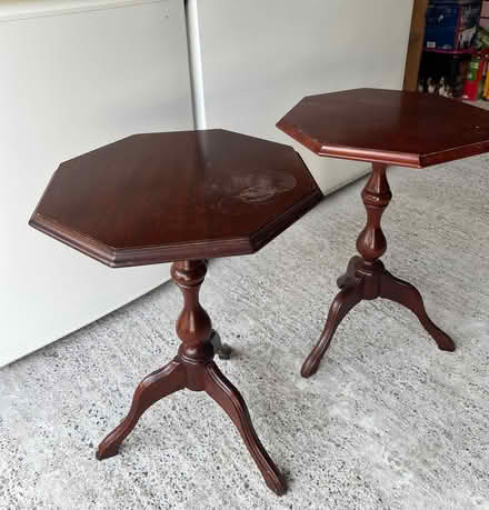 Photo of free 2 x hexagonal side tables (Bidston CH43) #1