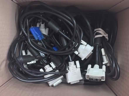 Photo of free 40x Various Computer Display Cables (KT3 New Malden) #4