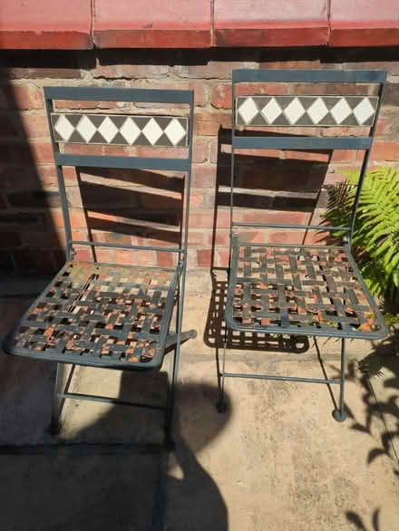 Photo of free Two iron garden chairs (St Helens WA10) #2