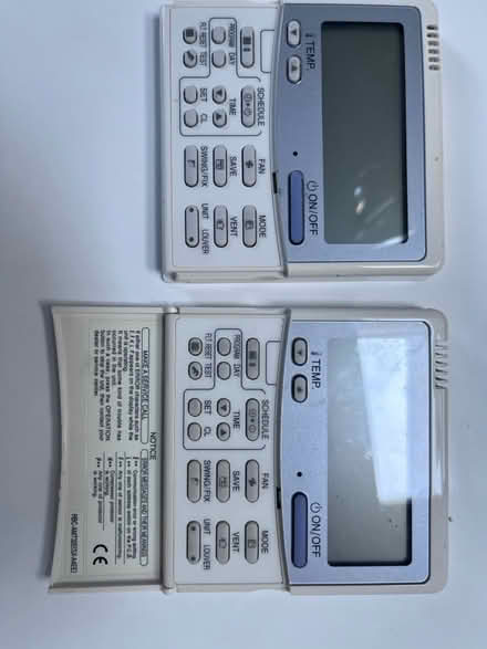 Photo of free 2 x Toshiba A/C controllers (Fulham) #1