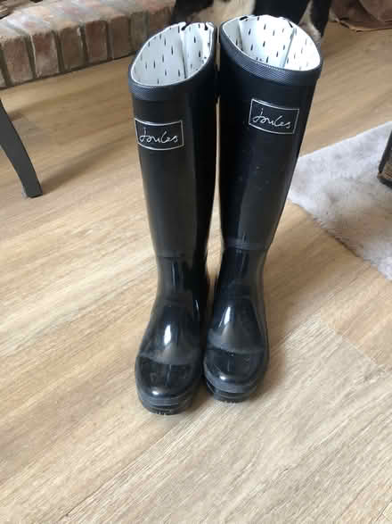Photo of free Joules Size 3 black patent wellies (Wells, BA5) #1