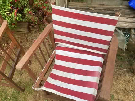 Photo of free 2 director’s chairs (need repair) (Rochester ME1) #3
