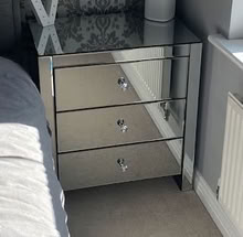 Photo of free Mirrored bedside cabinet x 2 (B31 2AE) #1