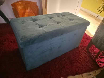 Photo of free Teal storage box (Swindon Village GL51) #1