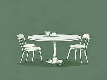 Photo of Bistro style small indoor table and chairs (Hangleton BN3) #1