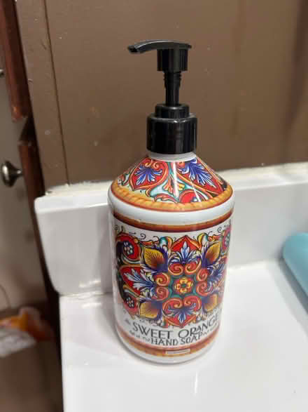 Photo of free Decorated colorful soap bottle (east Petaluma) #1