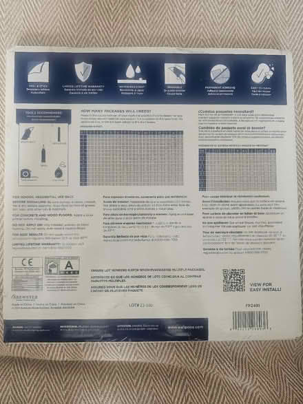 Photo of free Pack of peel and stick floor tiles (Clapham Common SW4) #2