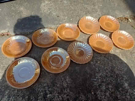 Photo of free Irredescent tea cup saucers (Southall) #4