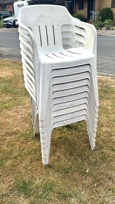 Photo of free 10 Garden Chairs: stackable (Paddock Wood TN12) #1
