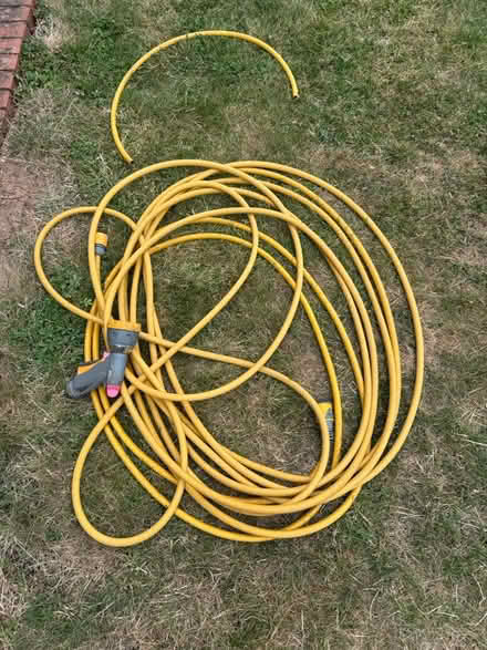 Photo of free 20m+ hosepipe with spray attachment (Leigh Sinton WR13) #1