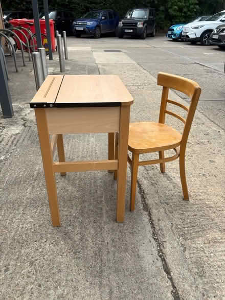 Photo of free Wooden school desk and chair (Oxford OX2) #3