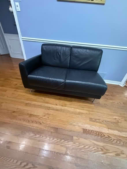 Photo of free Leather sectional loveseat (Mississauga/ Streetsville) #1