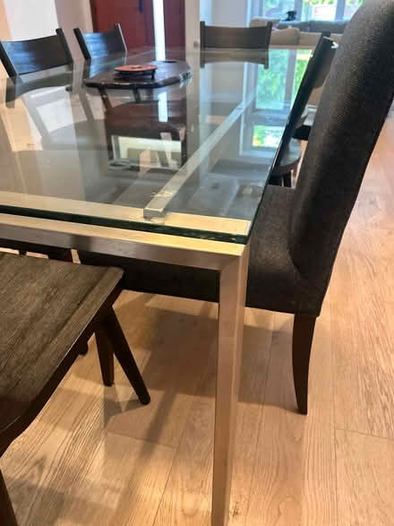 Photo of free 8 person glass dining table (Palo Alto Duveneck area) #2