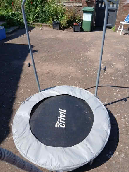 Photo of free Small keep fit trampoline with hand rest. Clean condition. (Bolton New Houses CA7) #1