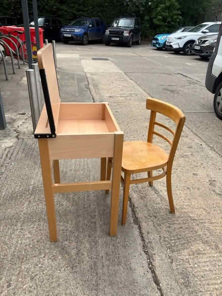 Photo of free Wooden school desk and chair (Oxford OX2) #2