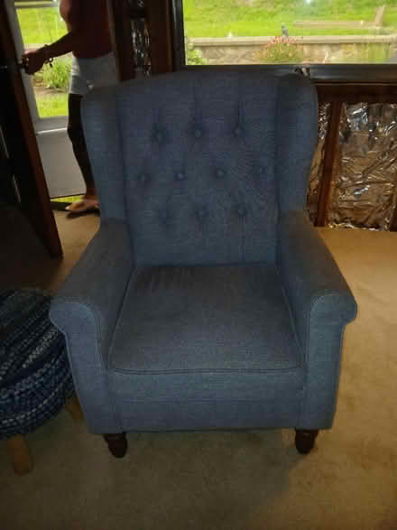 Photo of free Den chairs & footstool (West side of Naugatuck, CT) #3