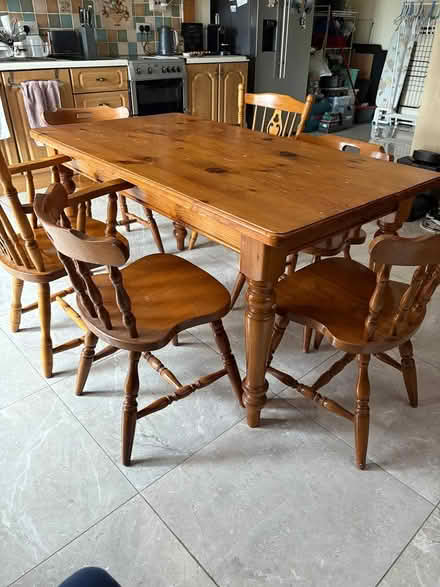 Photo of free Table and six chairs (Drumcondra) #1