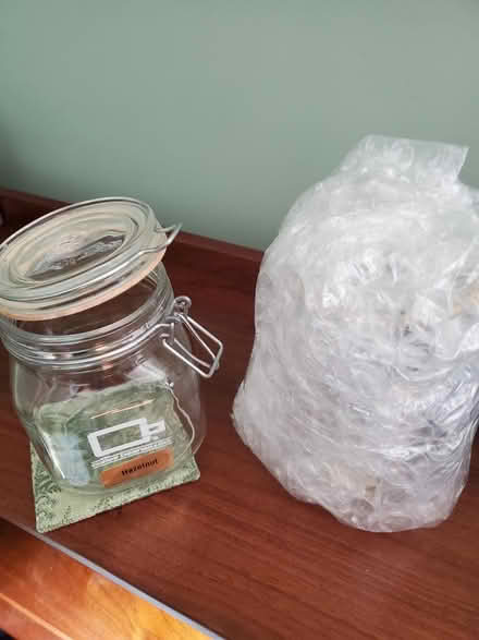 Photo of free 2 glass jars with clamping lids (Landenberg) #1
