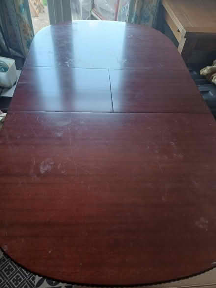Photo of free Extendable table burgundy colour (Southall) #1