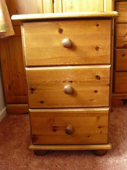 Photo of free Pine Bedside Drawers (Woodside WD25) #2