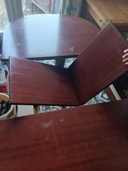 Photo of free Extendable table burgundy colour (Southall) #4