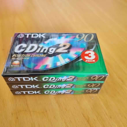 Photo of free TDK CDing2 90 Min - 3 PACK - Chrome Cassette Tape (Beaconsfield HP9) #1