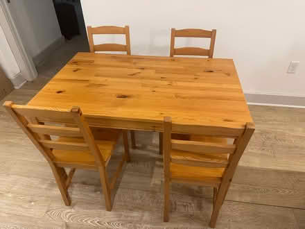 Photo of free Dining table set (Alewife) #1