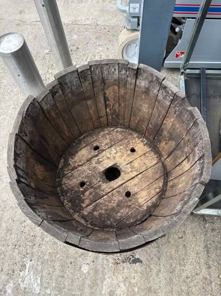 Photo of free Wooden barrel planters (Oxford OX2) #1