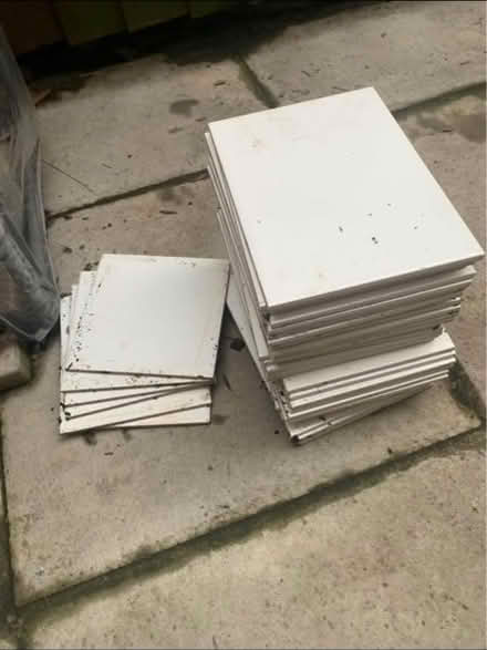 Photo of free White kitchen / bathroom basic tiles (Edmonton N9) #1