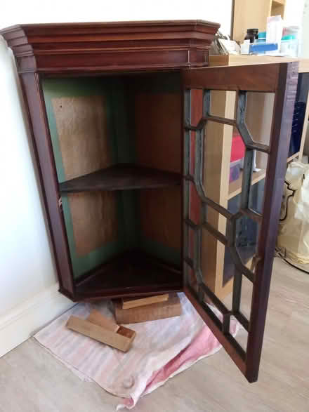 Photo of free Antique wall mounted corner cupboard (Castle Donington DE74) #2