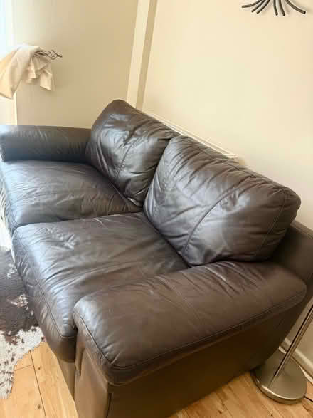 Photo of free 2 brown sofas - set (Clipstone LU7) #3