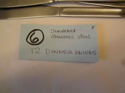 Photo of free 12 s/steel dinner knives (West Moors BH22) #2