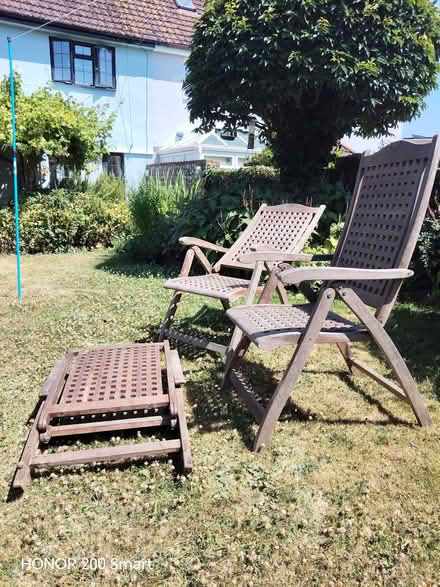 Photo of free Three Folding Garden Chairs (Steyning BN44) #2