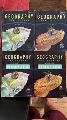 Photo of free A level geography books (Bog Gate TW10) #1