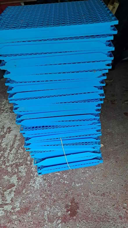 Photo of free Metalsistem plastic shelves x 36 (Thackley BD10) #1