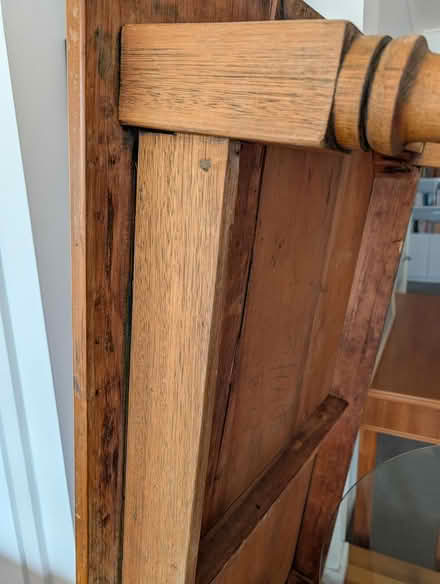 Photo of free Edwardian pine Kitchen table (Hawthorn) #2