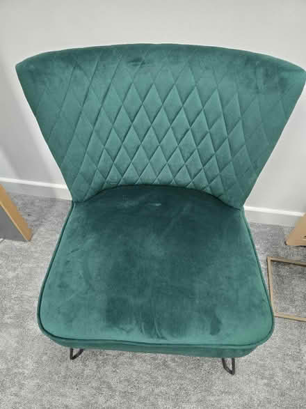Photo of free Two matching velvet green armchairs (New Cavendish Street, W1W) #2